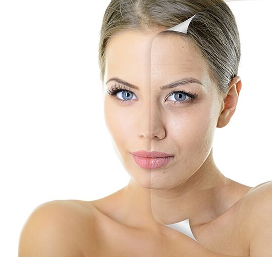 The process of facial skin rejuvenation at home